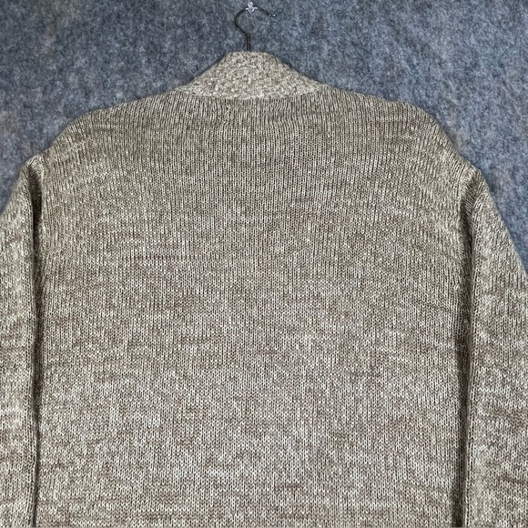 Chaps Brown Elbow Patch Preppy Academia Classic Cozy Grandpa Sweater* - Sz L - Picture 16 of 16